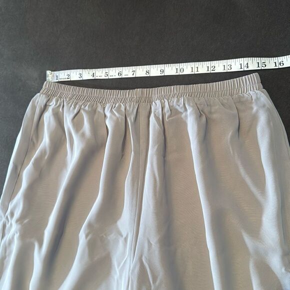 Women’s Gray Chiffon 3 Piece Formal Mother of the Bride Pants Suit Size 16 NEW - Picture 10 of 14